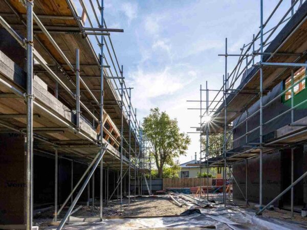 Image of a townhouse development under construction