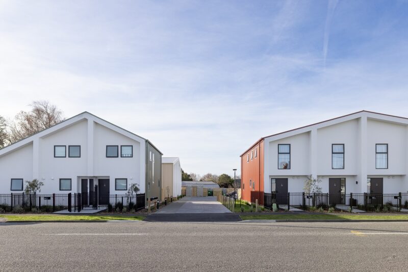 Gallery image of community housing in Christchurch front view multiple