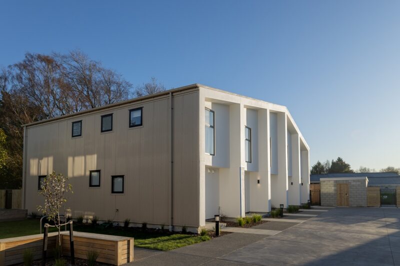 Image showing side view of community housing development in Christchurch