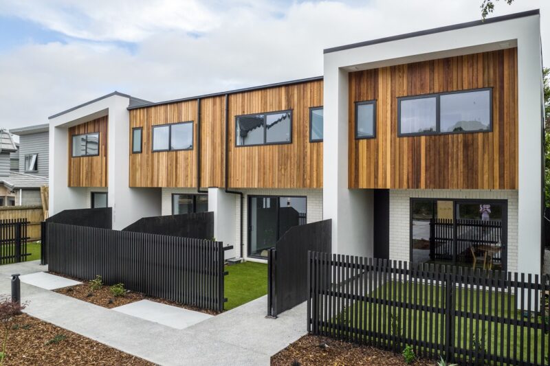 Image of a row of townhouses in Christchurch