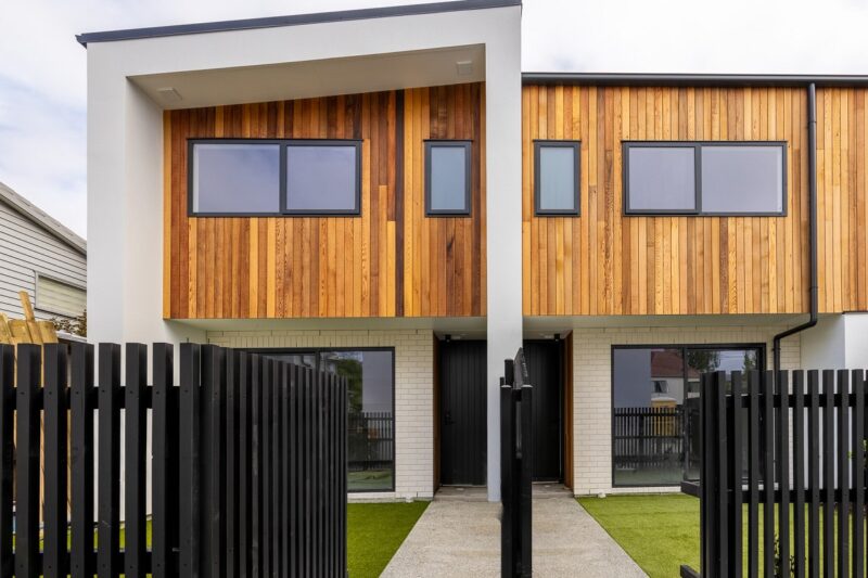 Image of a townhouse in Christchurch from the front gate